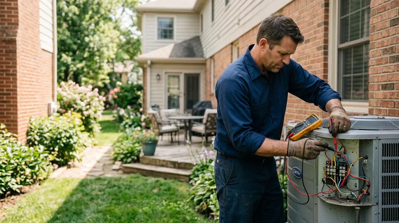 HVAC technician working near Logsden, OR
